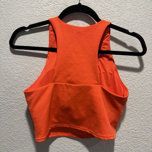 Athleta Ultimate Space Dye Crop In Supersonic Womens Small Longline Sports Bra - Picture 5 of 8